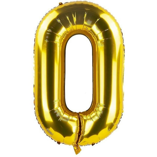 Globos de helio Mylar de aluminio gigante con 60 números dorados de 40  pulgadas - Suministros de decoración para fiestas Globos - Ideal para  fiestas de 60 cumpleaños o 60 aniversarios YONGSHENG 8390605041471