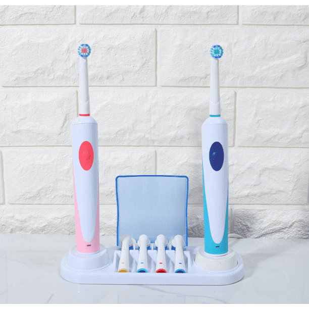 Soporte para cepillos de dientes Compatible con pieza de mano de cepillo de  dientes eléctrico Oral-B, soporte para 4 cabezales de cepillo MFZFUKR  ZH-410