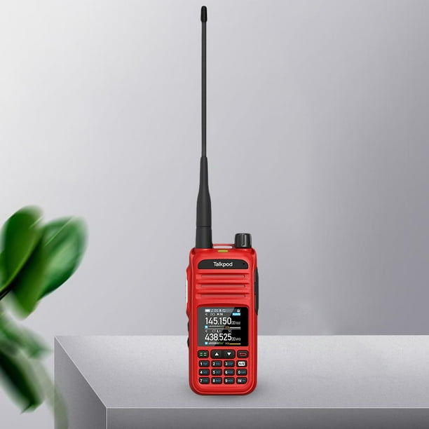 Transceptores de radio multibanda Handie-Talkie A36plus UHF/VHF/AM/FM  (rojo) Ndcxsfigh