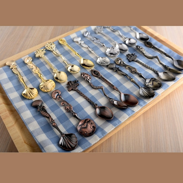 Tradineur - Set de 6 cucharas para café de acero inoxidable