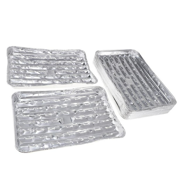 Bandejas de Parrilla de de Aluminio Duradero de 40 Piezas, Bandejas de  Aluminio para Parrilla, Almac Gloria bandejas para hornear de aluminio al  aire
