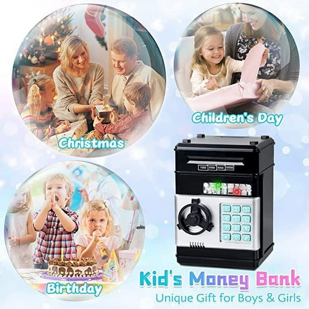 Hucha electrónica para niños y niñas, Banco de dinero automático