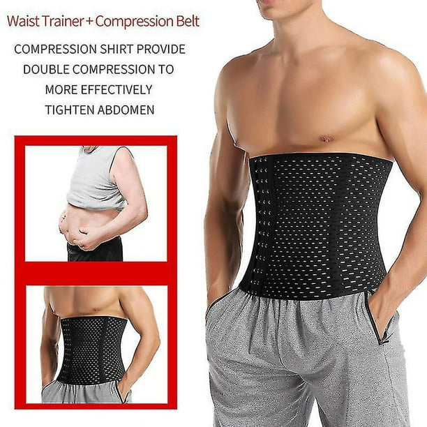 XXXL Corsé moldeador de cintura Compatible para hombres reductor de Abdomen  faja cinturón para adelgazar correa de modelado de alta compresión Faja de  entrenamiento Faja