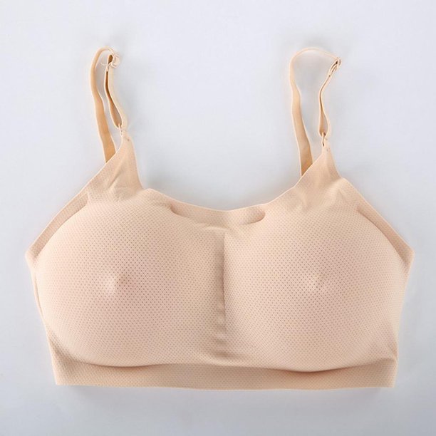 Crop Top Tetas de Silicona para Mastectomía Camiseta Sin XS de piel, S S  Salvador Sujetador de silicona con forma de seno