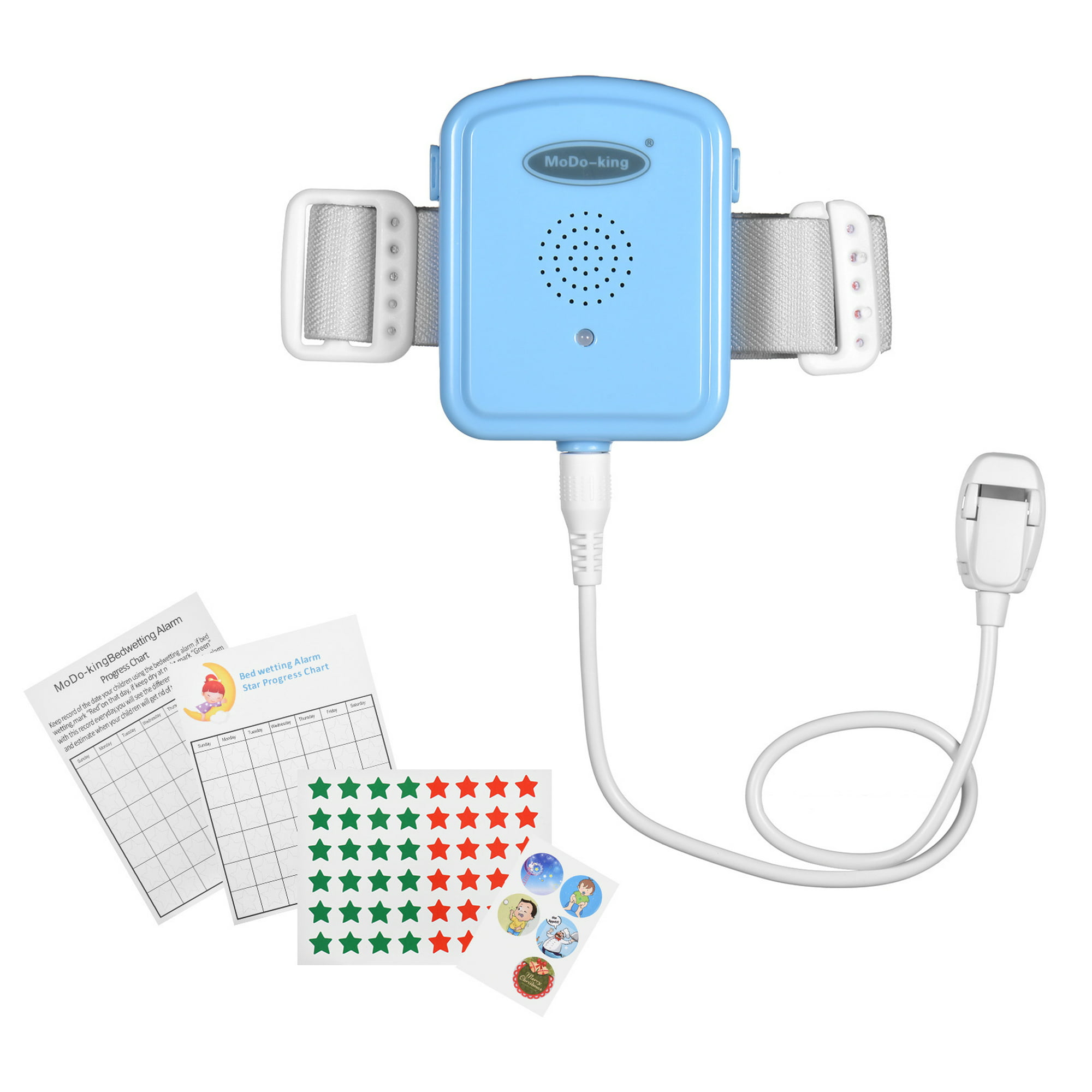 ZJchao Alarma de enuresis para niños y niñas, sensor de enuresis eléctrico  reutilizable, volumen ajustable, resistente a los tirones, recordatorio de