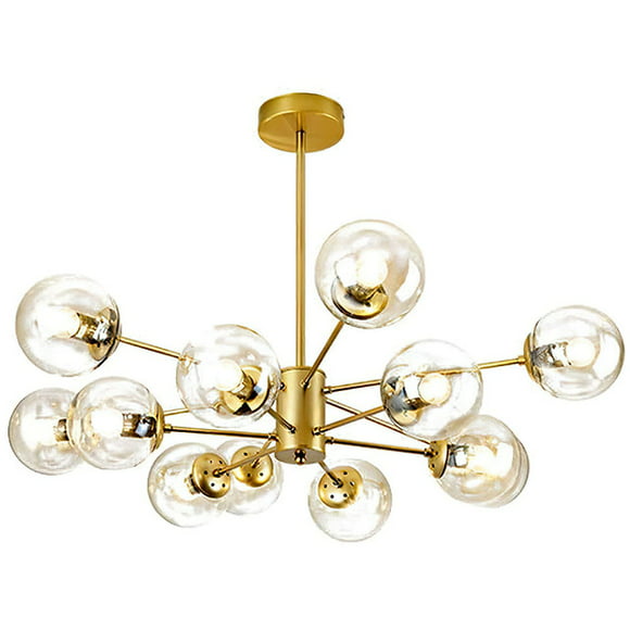 lampara de techo estilo industrial lámpara de araña sputnik ilios innova gold 12 luces