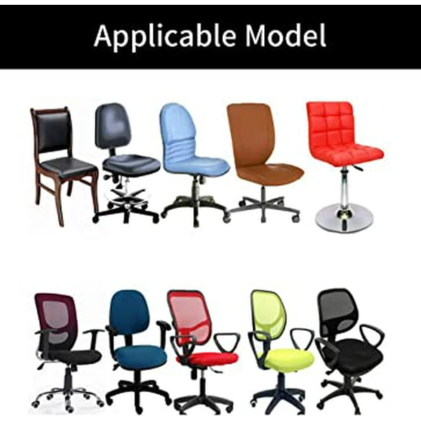 BIETYONE Funda para silla de oficina, universal, elástica, para silla de  escritorio, con cremallera duradera, para oficina, escritorio, silla de