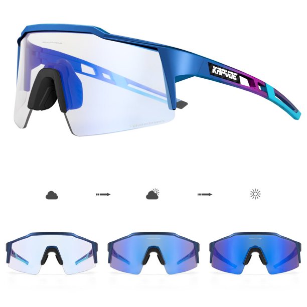 Gafas fotocromáticas de ciclismo para hombre y mujer, lentes para bicicleta  de montaña, UV400, para exteriores