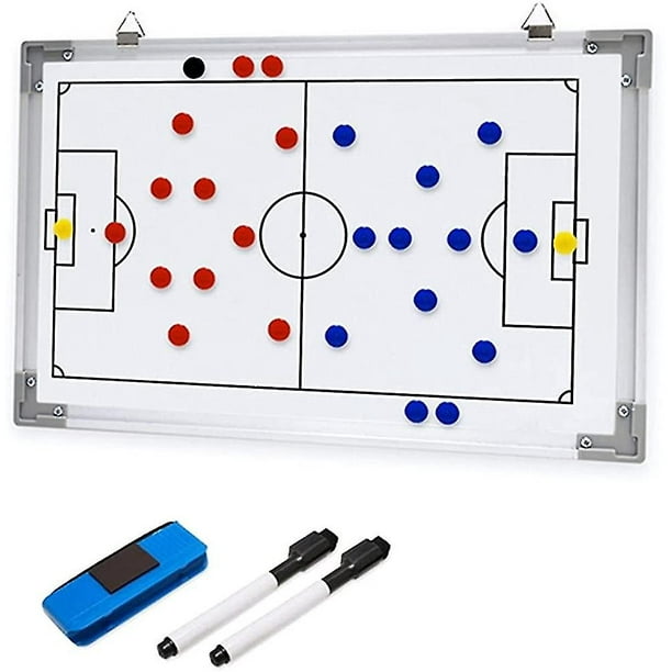 Tablero magnético portátil de entrenamiento de fútbol. Entrenamiento de  Fútbol Pro Doble Cara Whit