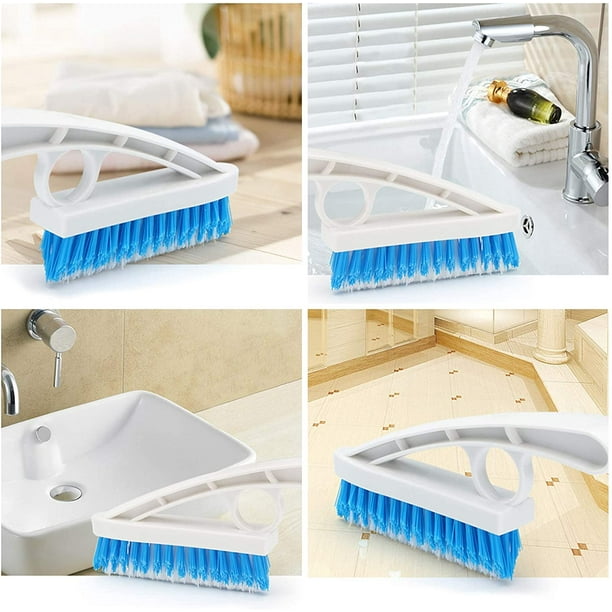 Cepillo limpiador de lechada para limpieza de ducha, fregado de líneas de  suelo, juntas de azulejos