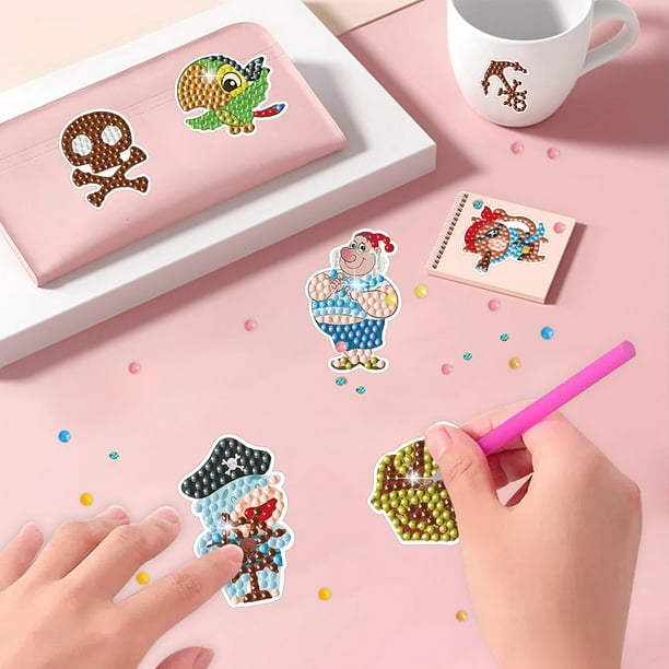 DIY Diamond Painting Kits Creative Diamond Stickers Animales Pirata Regalo  para niños FLhrweasw Nuevo