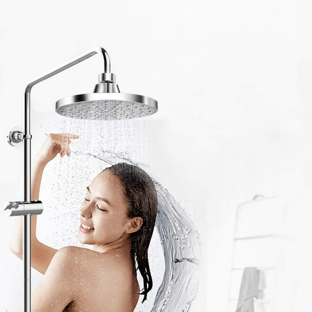 Cabezal de ducha - Lluvia de alta presión - Aspecto cromado moderno de lujo  - Instalación sin herramientas en 1 minuto - Reemplazo ajustable para los  cabezales de ducha de su baño