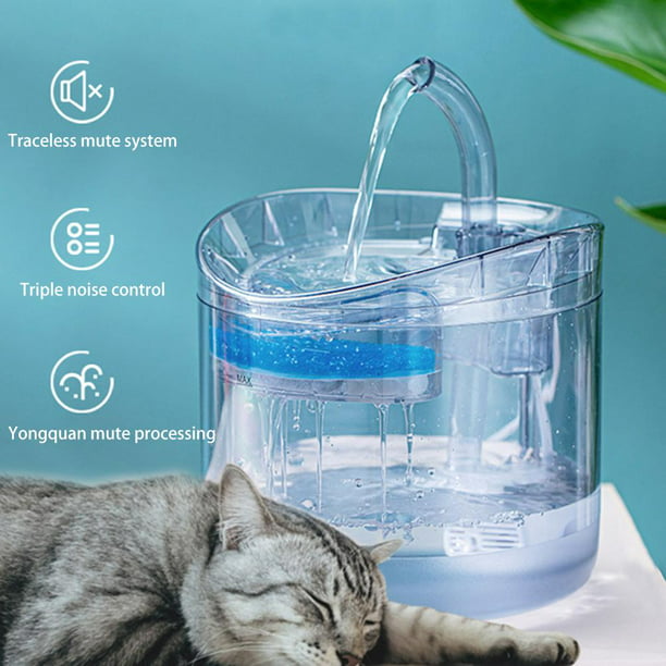 Filtros de repuesto (2 filtros) para fuente de agua automática para gatos y  perros de 2,5 l, dispensador de agua de perro, carbón activado reemplaza