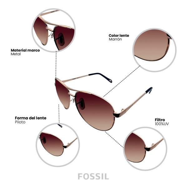 Gafas de Sol Mujer Fossil Outlook FOSSIL