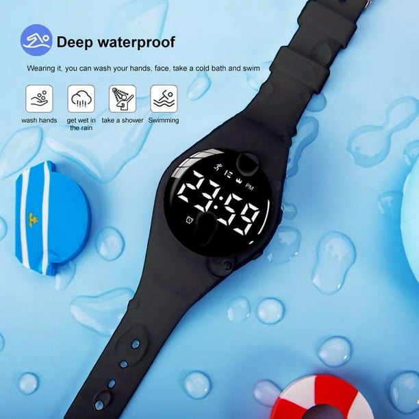 Reloj digital para niños, reloj inteligente deportivo resistente
