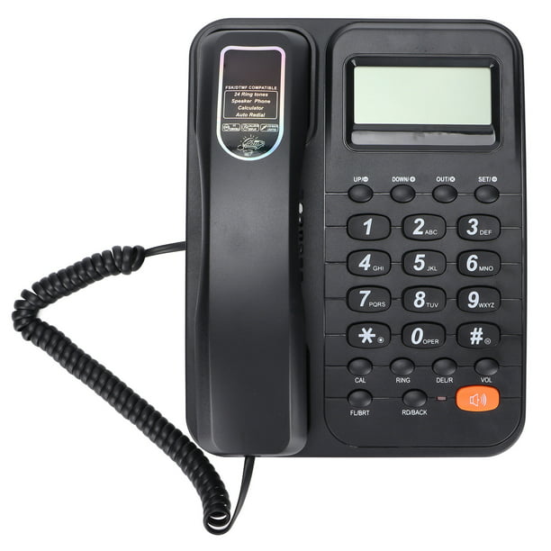 Teléfono con cable, KXT777CID Teléfono de pared con cable Teléfono fijo  Teléfono con cable Teléfono de pared retro hecho a medida para la  perfección