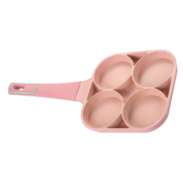 Sartén para huevos de 4 tazas, sartenes antiadherentes con asa, utensilios  de cocina para huevos, tortillas, panqueques, sándwiches de queso