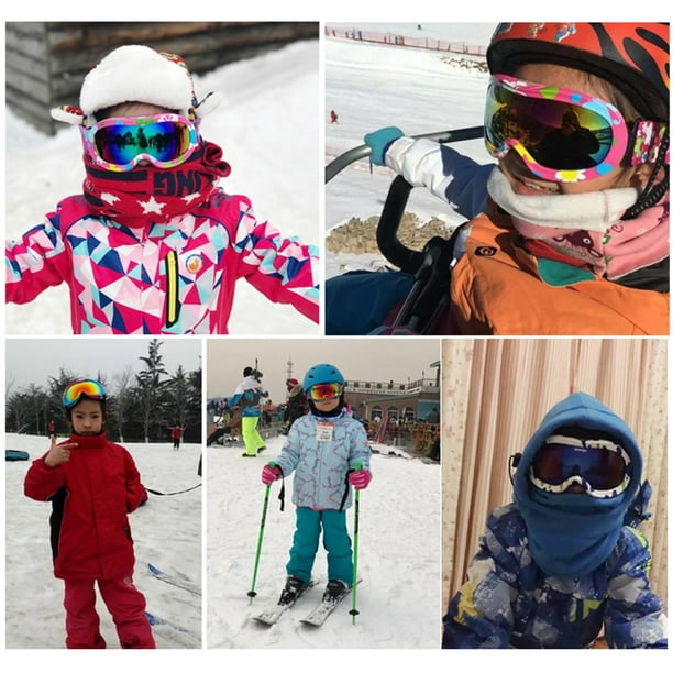 Gafas de esquí de doble capa para hombre, lentes de invierno para