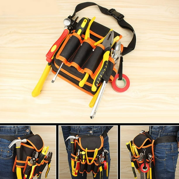 Bolsa de herramientas de material cuero artificial Reparación para cinturón  de 115 cm Bolsa funciones cinturo Herramienta de CUTICAT Riñonera y cinturón