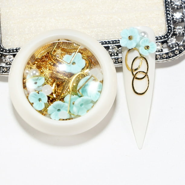 Cristales de arte de uñas planas para manualidades de decoración