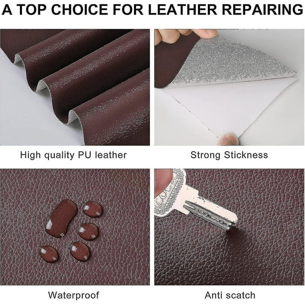 Self Adhesive Leather Repair Patch Couch Sofa Car Seat Chair Renovati