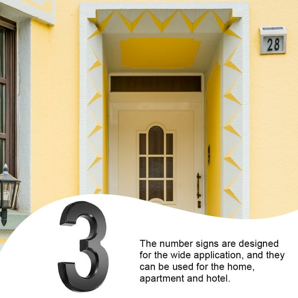 Yuarrent Números de casa para exterior, piezas de signos de números  exquisitos, herramientas de marc Yuarrent HA059682-04