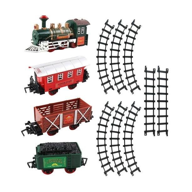 Juguetes de madera para Juego de trenes de juguete de madera con accesorios  de juego Juego de trenes de juguete para piezas de Baoblaze Juguetes de  vías de tren