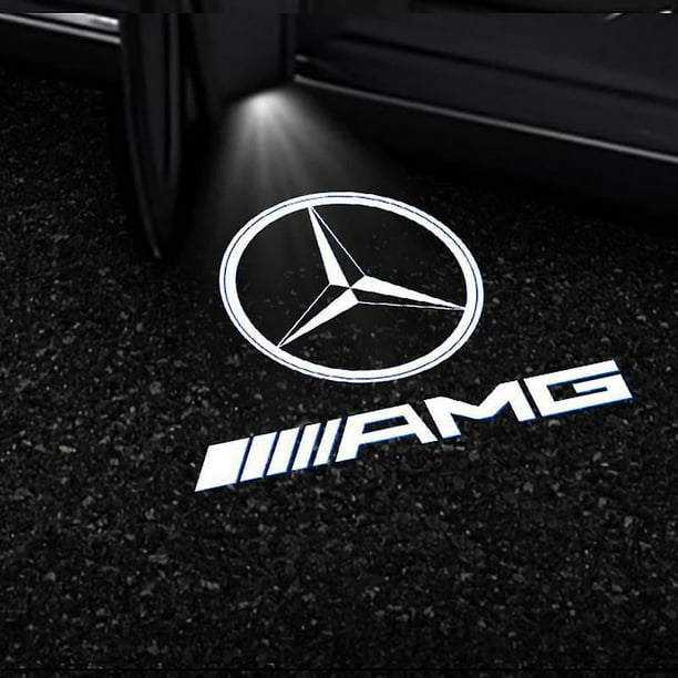 2x luz Led para proyector de logotipo de puerta de coche para Mercedes Benz  Gls/glc/g oso de fresa Electrónica