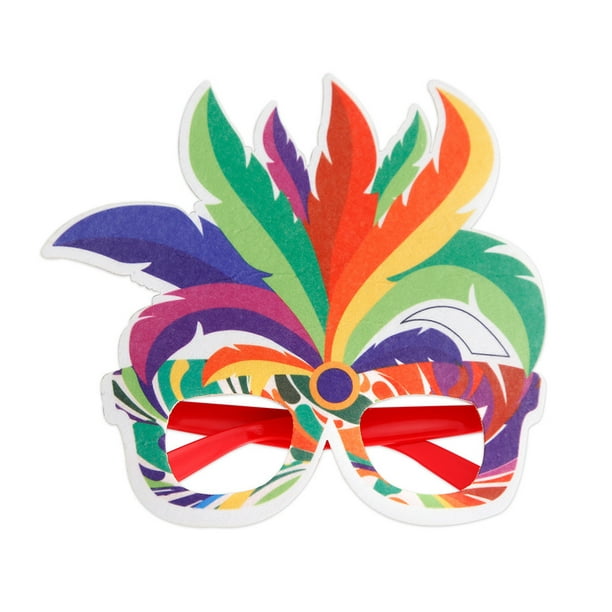 Toystoory DIY Plume anteojos marco carnaval fiestas temáticas gafas bola  rendimiento disfraces decoración gafas Kits de decoración para fiestas  Vistoso
