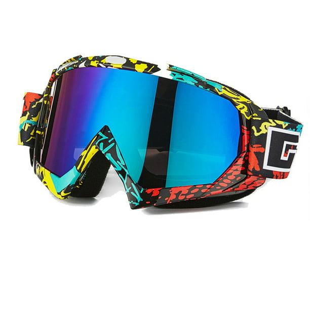 Gafas de Motocross, Gafas Moto UV Protección, Ajustable Gafas Motocross  Hombre con Marco de TPU y Acolchado de Espuma,Gafas Moto para Actividades  al
