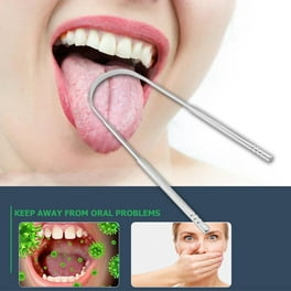 Espejo de acero inoxidable para dentista espejo de verificación de dientes  Ndcxsfigh orales herramientas dentales (largo)