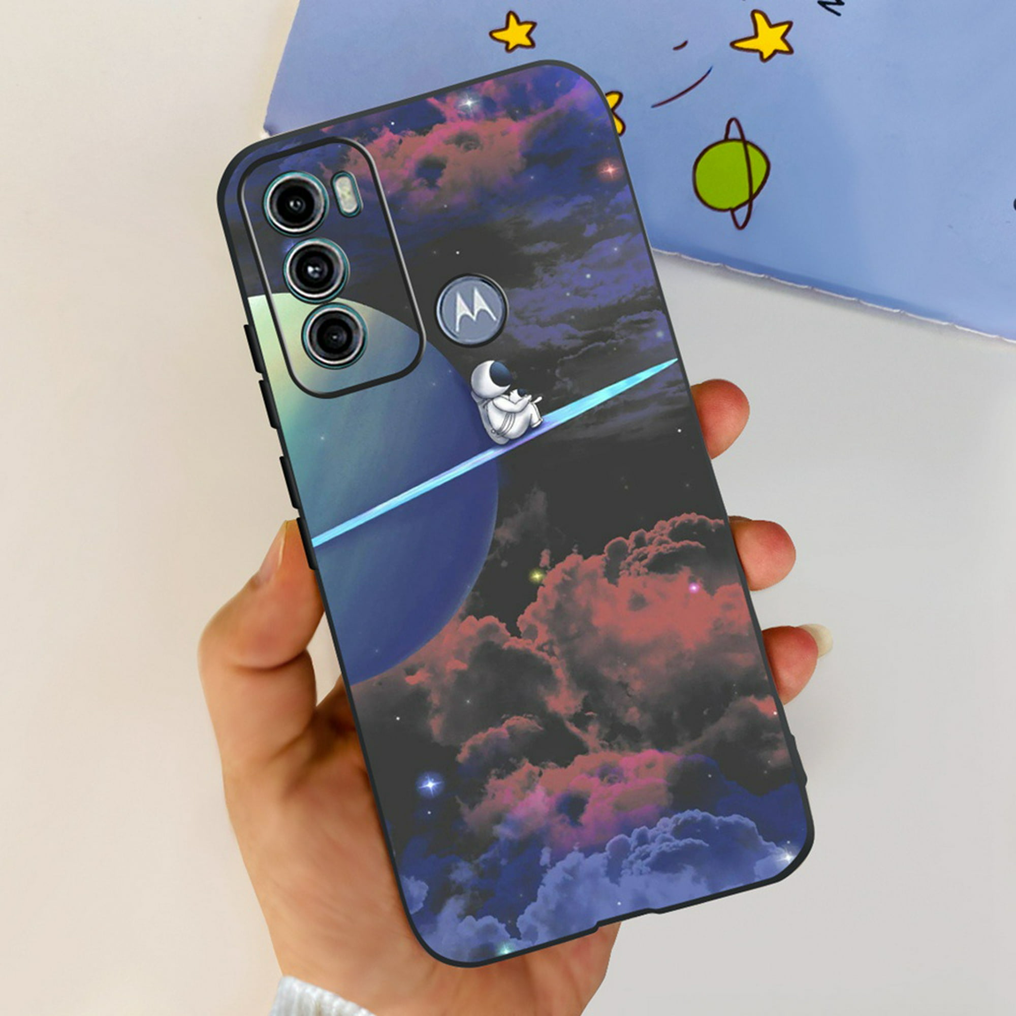 Motorola Moto G60 Funda Para Teléfono Lovely Astronauta Pintado