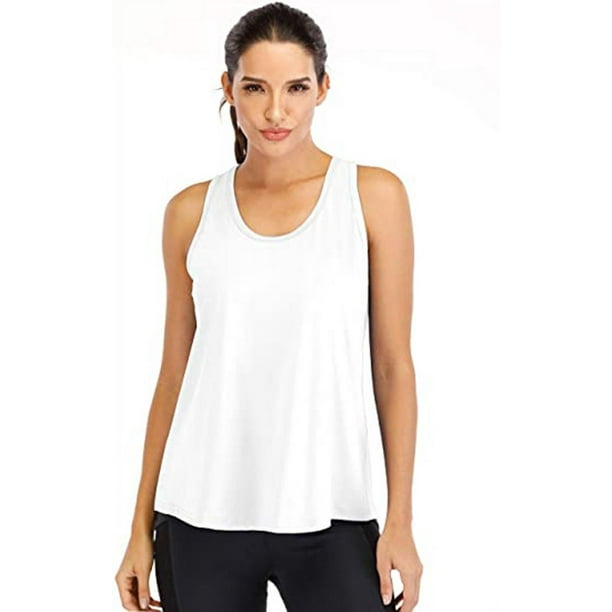 Camisetas sin mangas para mujer, con espalda cruzada, ropa de  entrenamiento, malla para yoga, ejercicio, gimnasio, correr, camisetas sin  mangas