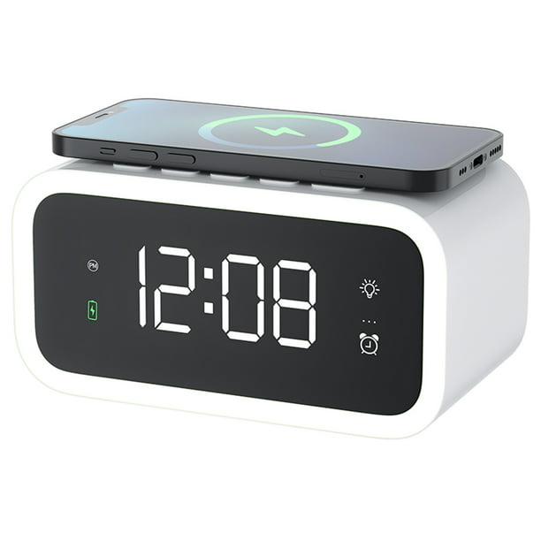 Radio Despertador Reloj despertador digital A1 DAB DAB Radio FM Pantalla  LED Puerto de carga USB dual