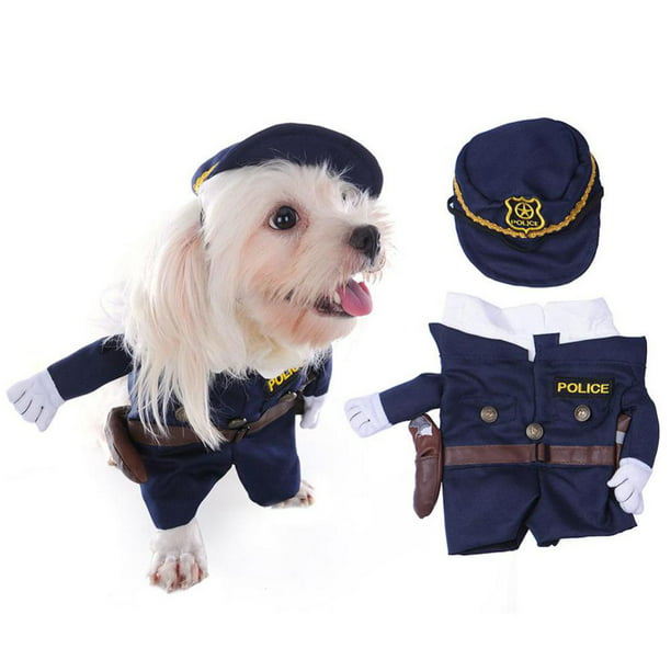 Anuncio consumidor Estoy orgulloso Vestido de Perro Traje en Policía de Suposición Con Sombrero Traje de Lujo  Lindo de Animal Doméstico Sunnimix Traje de la policía de Cosplay | Walmart  en línea