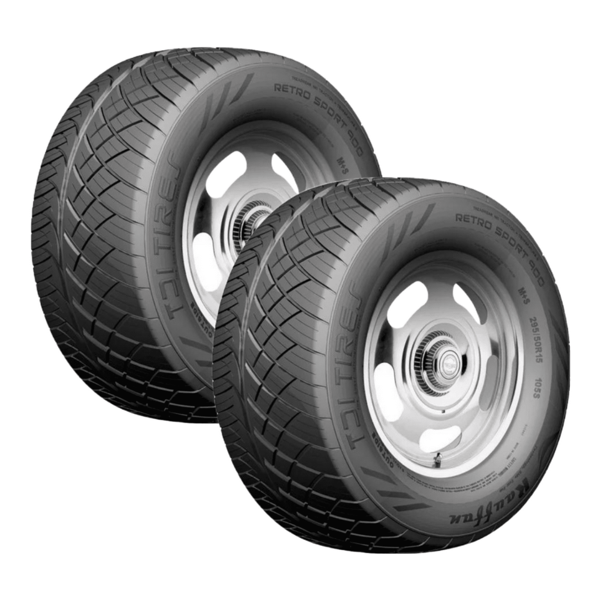 Paquete de 2 llantas 275/60R15 TDI TIRES RAUFFAN RETRO SPORT 900 107S ...