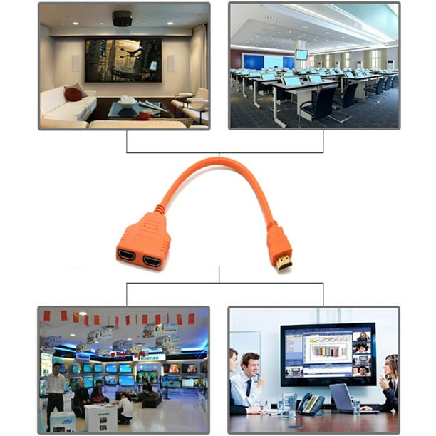 Cable Divisor HDMI con 1 Entrada 2M- 4K para TV de Baoblaze