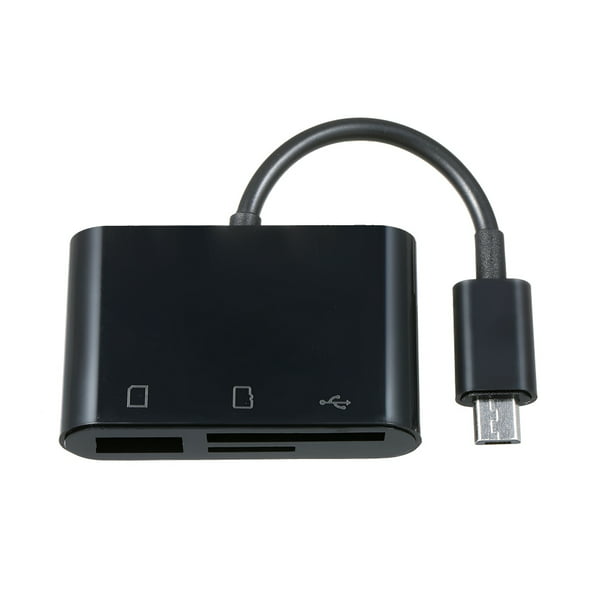 Adaptador Lightning a HDMI, adaptador USB OTG 5 en 1 para cámara digital  AV, lector de tarjetas SD y TF, convertidor de pantalla de sincronización