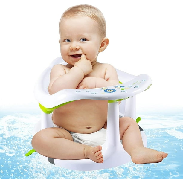 Silla de baño para bebé | Asiento de Apoyo para baño de bebé,Silla de Ducha  para niños pequeños de 6 a 18 Meses Apta para la Piel para