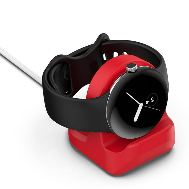 Base de silicona para cargador inalámbrico Cradle Dock para Google Pixel  Watch 2022 (rojo) Ehuebsd Para estrenar