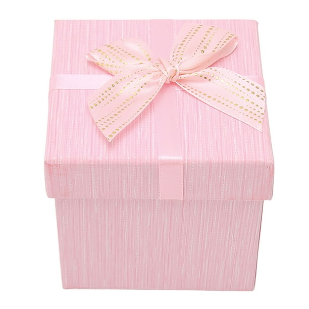 Caja de regalo grande rosa, caja de envoltura hexagonal, caja de boda,  cajas de regalo decorativas para fiestas, Navidad, cumpleaños (L)