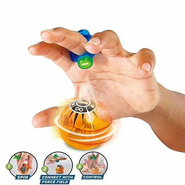 Bolas magnéticas electrónicas para niños, juguetes magnéticos coloridos,  inducción de dedo controlada con anillo de potencia, juguetes para niños
