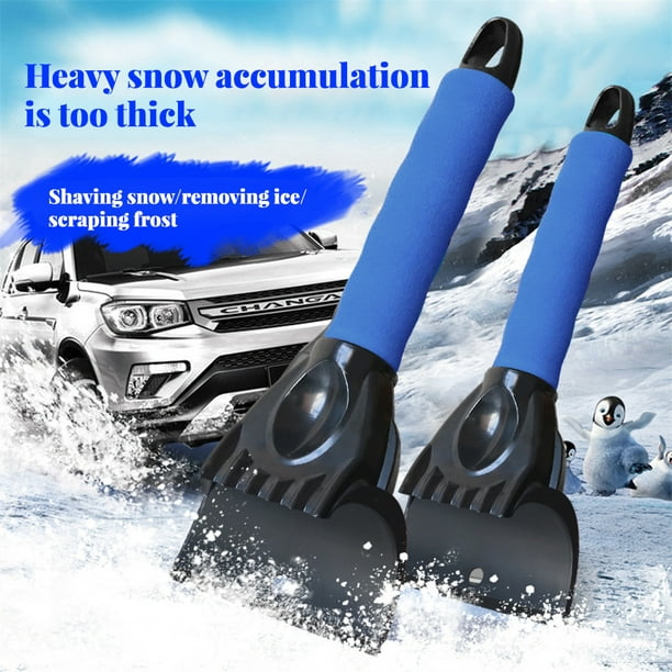 Rascador de hielo para ventana de coche, cepillo para nieve, raspador de  hielo manual para coche, ce AweSitey VI001645-02