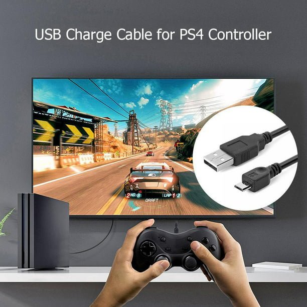 Cable carga mando PS4/XboxOne microUSB 3m.