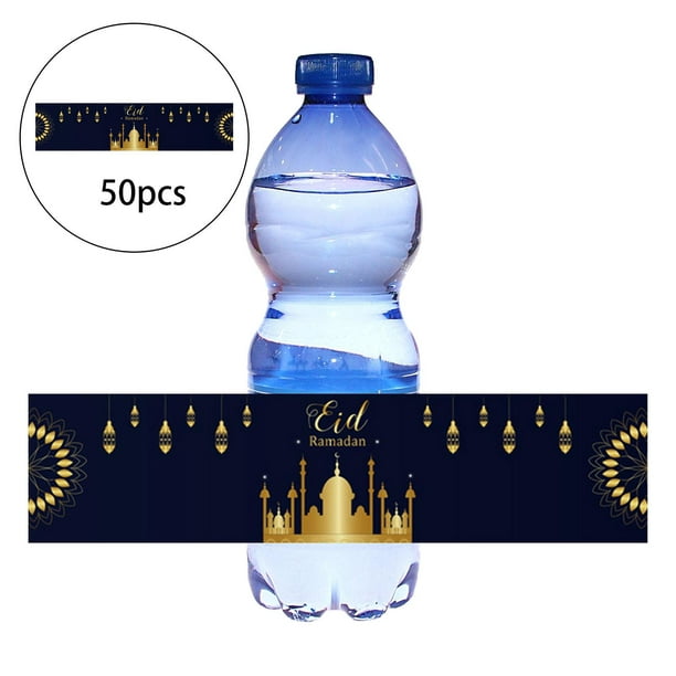 Envoltura de Botella de Agua de Botella de Suministros para Fiestas Eid Yotijar Etiquetas para | Bodega en línea