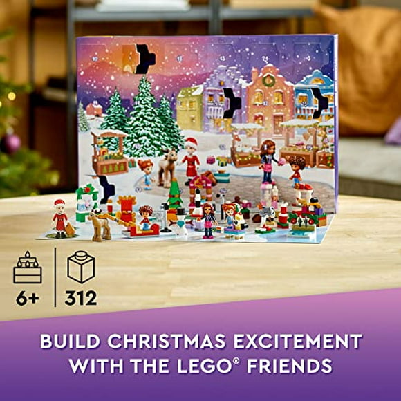 lego friends 2022 adviento calendario 41706 construcción del juego de juguetes 24 regalos y juguetes navideños incluido lego lego