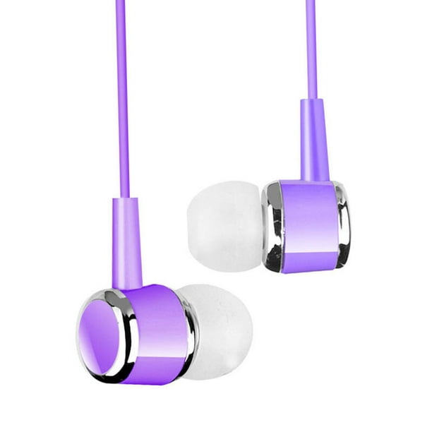 Auriculares inalámbrico Bluetooth 5.0, Morado Efecto Metalizado
