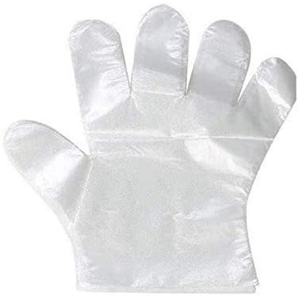 500 guantes desechables de plástico, guantes desechables para limpieza,  [Talla única]
