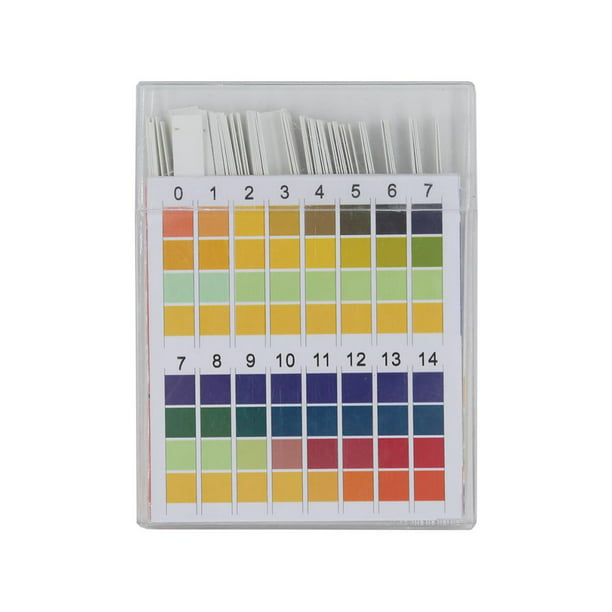 Tiras de prueba de PH, 100 tiras de pH universales (pH 0 ~ 14), tiras de  prueba de pH de papel tornasol | Kit de prueba de agua para acuario,  piscina