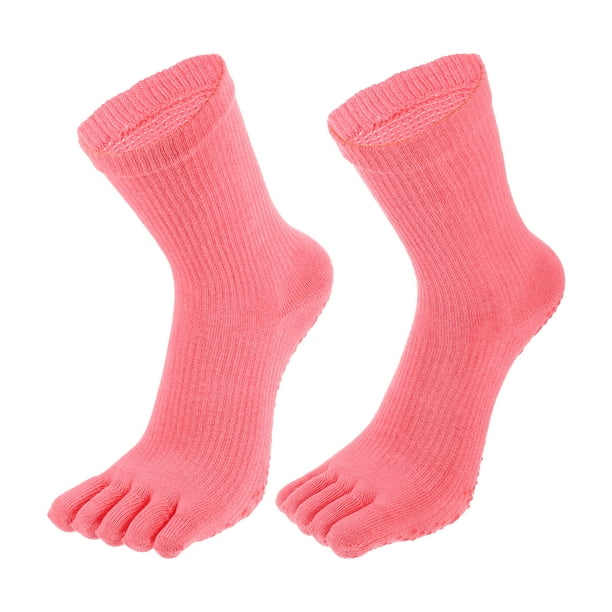 1 par de calcetines de dedo completo con cinco dedos, unisex